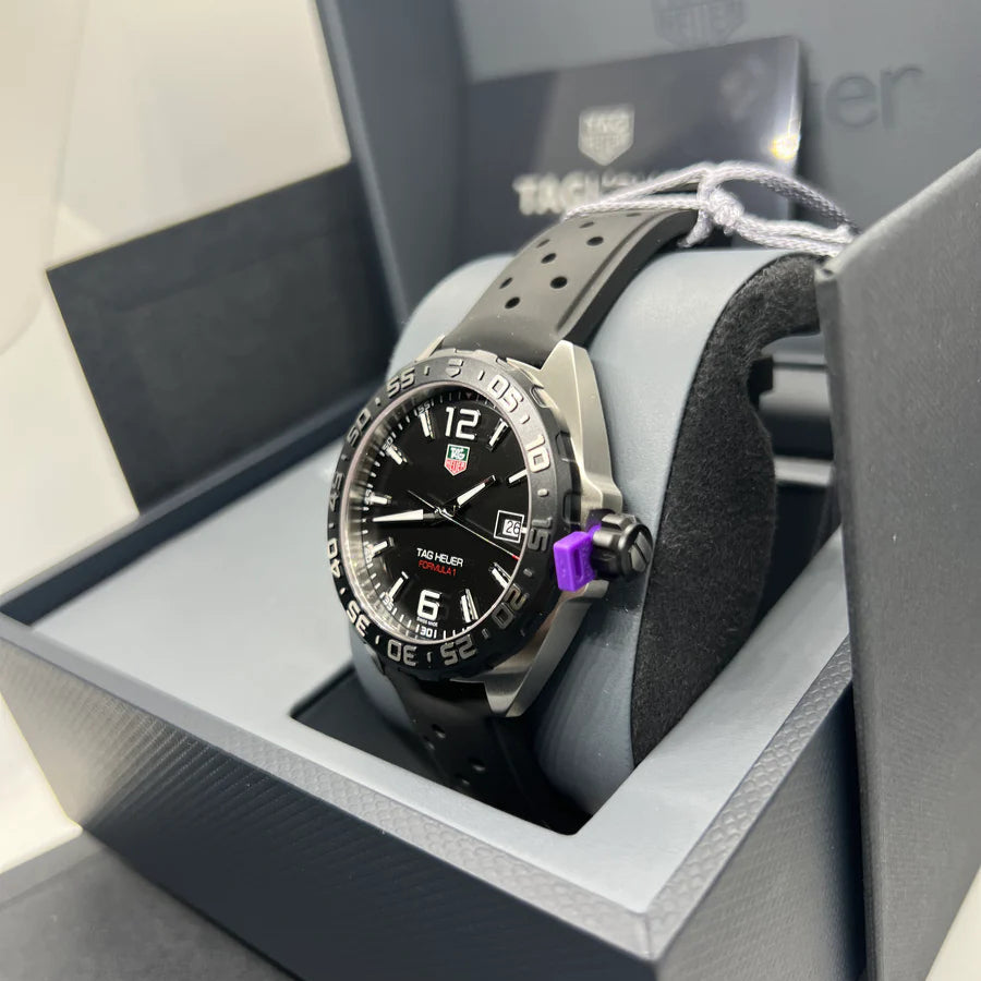 Buy Shop Tag Heuer Formula 1 Quartz Blue Dial Black Rubber Strap Watch for Men - WAZ1118.FT8023 USA Online