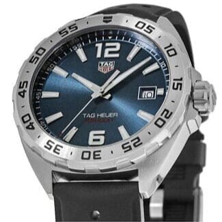 Buy Shop Tag Heuer Formula 1 Quartz Blue Dial Black Rubber Strap Watch for Men - WAZ1118.FT8023 USA Online