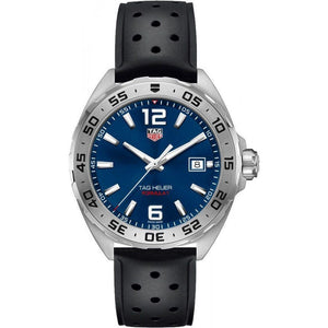 Buy Shop Tag Heuer Formula 1 Quartz Blue Dial Black Rubber Strap Watch for Men - WAZ1118.FT8023 USA Online