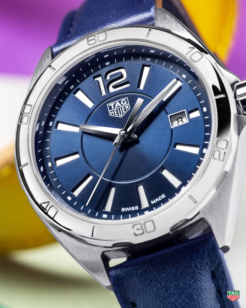 Buy Shop Tag Heuer Formula 1 Quartz Blue Dial Blue Leather Strap Watch for Women - WBJ1312.FC8231 USA Online