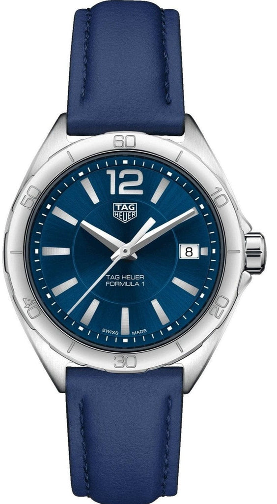 Buy Shop Tag Heuer Formula 1 Quartz Blue Dial Blue Leather Strap Watch for Women - WBJ1312.FC8231 USA Online