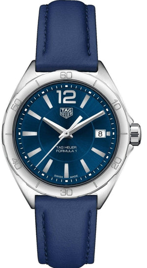 Buy Shop Tag Heuer Formula 1 Quartz Blue Dial Blue Leather Strap Watch for Women - WBJ1312.FC8231 USA Online