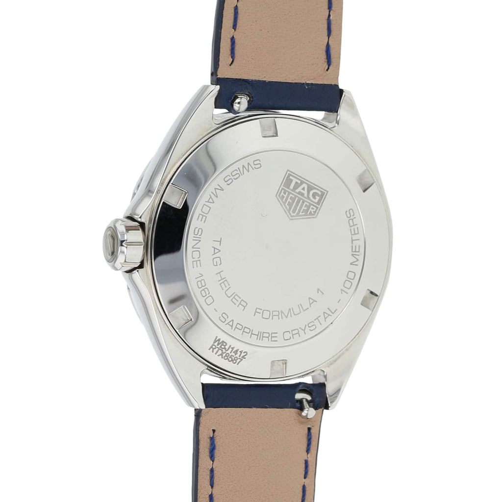 Buy Shop Tag Heuer Formula 1 Quartz Blue Dial Blue Leather Strap Watch for Women - WBJ1412.FC8233 USA Online