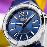 Buy Shop Tag Heuer Formula 1 Quartz Blue Dial Blue Leather Strap Watch for Women - WBJ1412.FC8233 USA Online