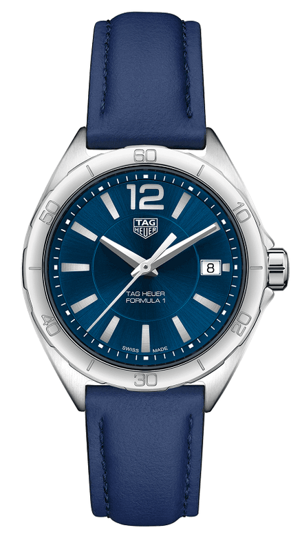 Buy Shop Tag Heuer Formula 1 Quartz Blue Dial Blue Leather Strap Watch for Women - WBJ1412.FC8233 USA Online