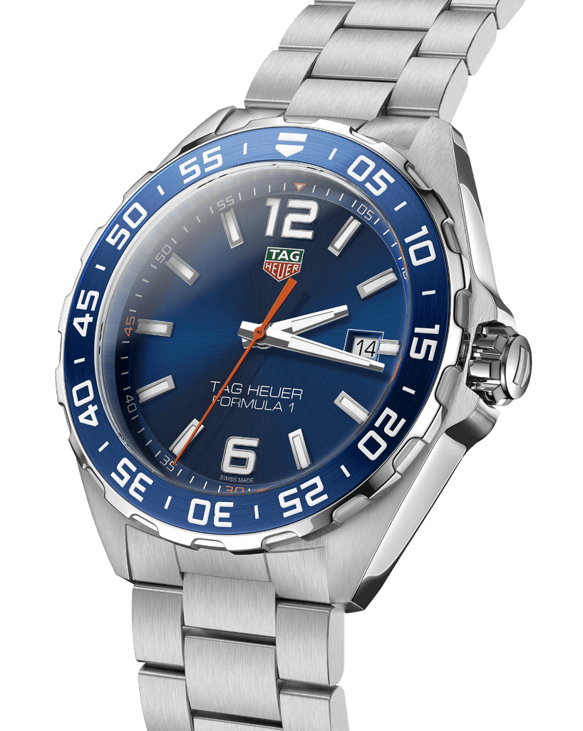 Buy Shop Tag Heuer Formula 1 Quartz Blue Dial Silver Steel Strap Watch for Men - WAZ1010.BA0842 USA Online