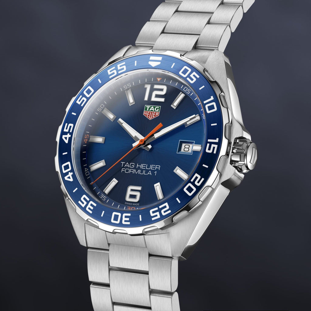 Buy Shop Tag Heuer Formula 1 Quartz Blue Dial Silver Steel Strap Watch for Men - WAZ1010.BA0842 USA Online
