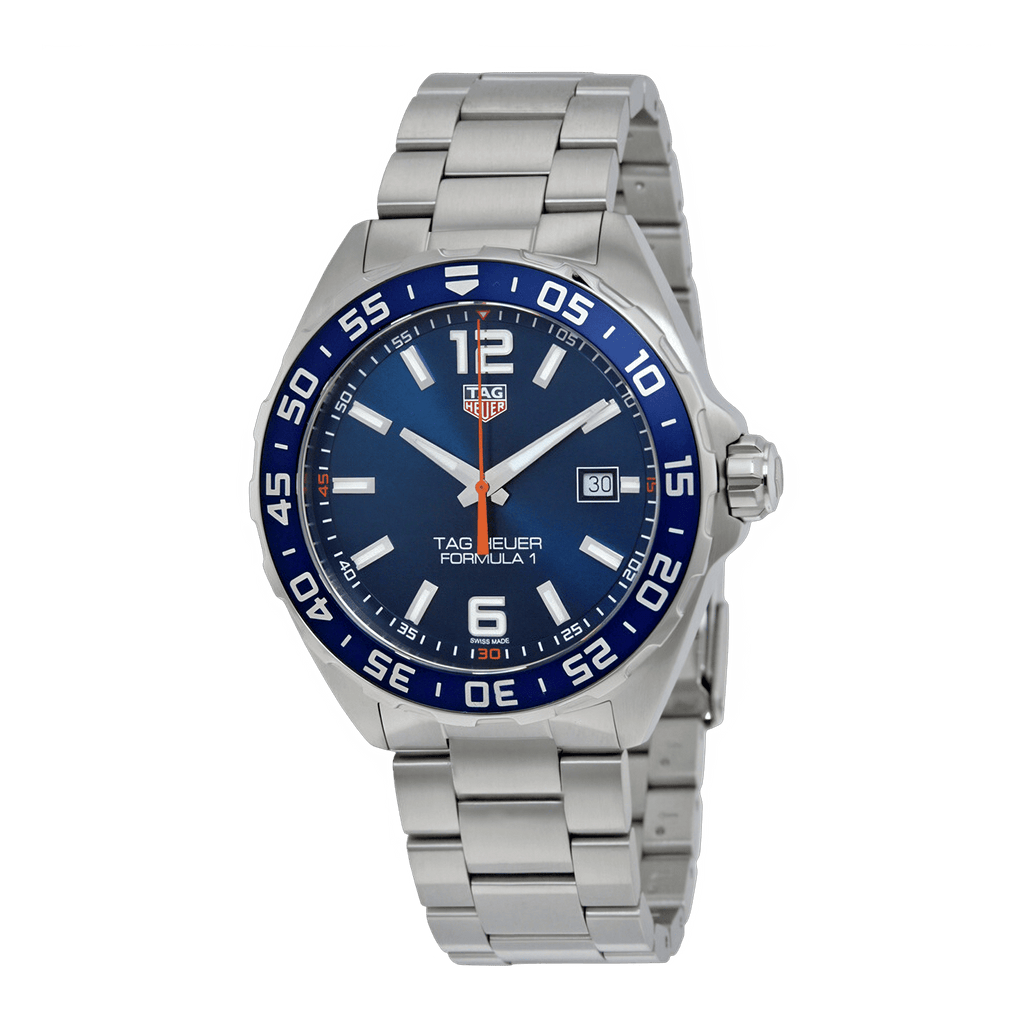 Buy Shop Tag Heuer Formula 1 Quartz Blue Dial Silver Steel Strap Watch for Men - WAZ1010.BA0842 USA Online