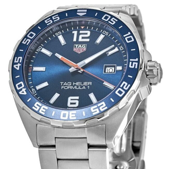 Buy Shop Tag Heuer Formula 1 Quartz Blue Dial Silver Steel Strap Watch for Men - WAZ1010.BA0842 USA Online