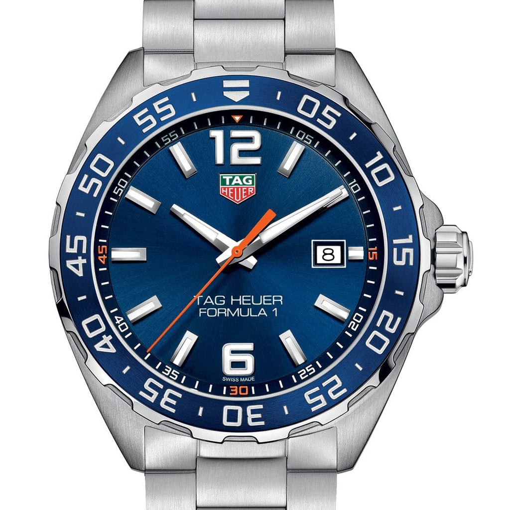 Buy Shop Tag Heuer Formula 1 Quartz Blue Dial Silver Steel Strap Watch for Men - WAZ1010.BA0842 USA Online