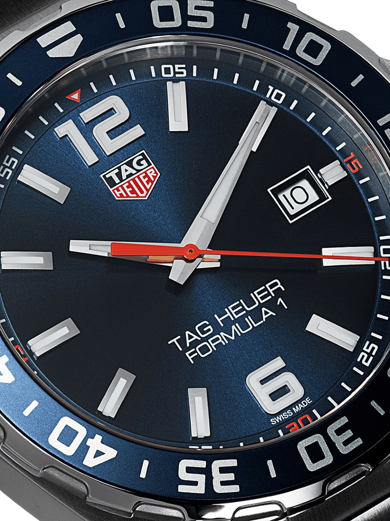 Buy Shop Tag Heuer Formula 1 Quartz Blue Dial Silver Steel Strap Watch for Men - WAZ1010.BA0842 USA Online