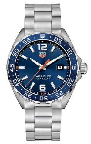 Buy Shop Tag Heuer Formula 1 Quartz Blue Dial Silver Steel Strap Watch for Men - WAZ1010.BA0842 USA Online
