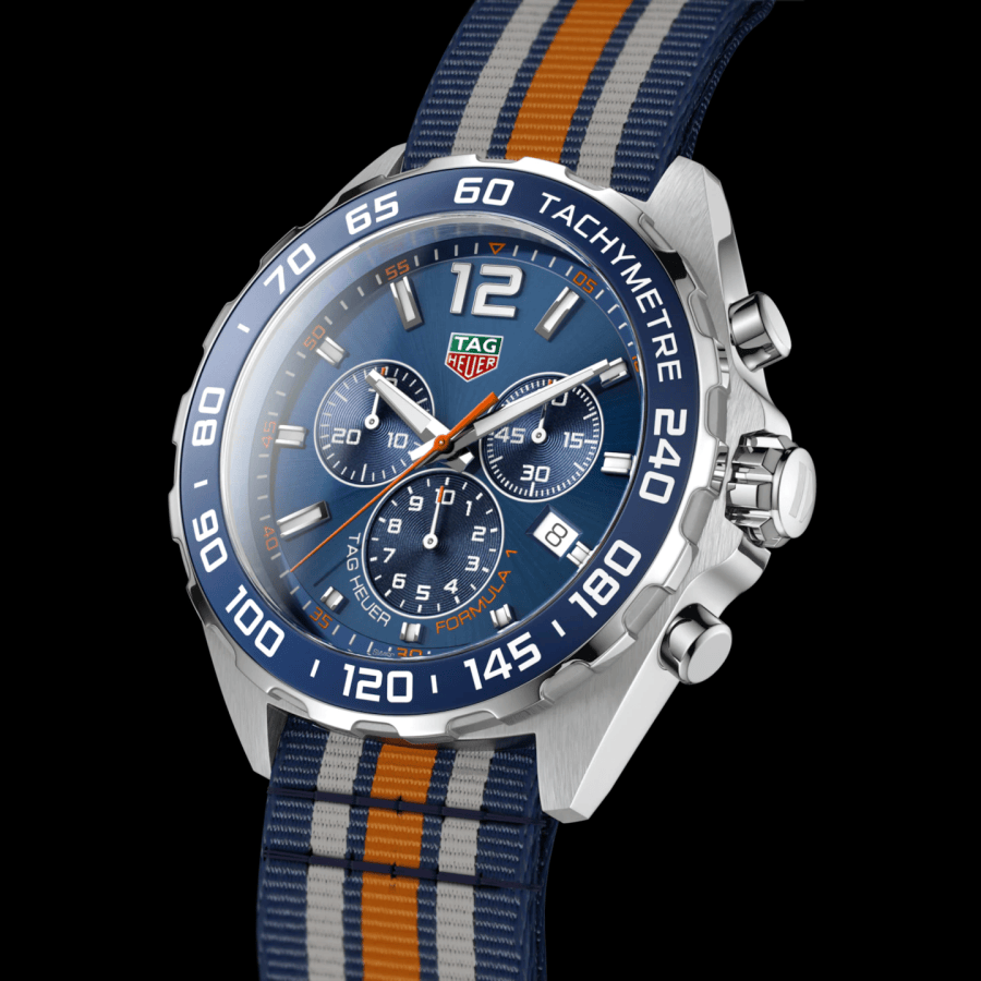 Buy Shop Tag Heuer Formula 1 Quartz Blue Dial Two Tone NATO Strap Watch for Men - WAZ1010.FC8196 USA Online