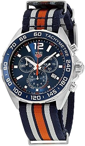 Buy Shop Tag Heuer Formula 1 Quartz Blue Dial Two Tone NATO Strap Watch for Men - WAZ1010.FC8196 USA Online