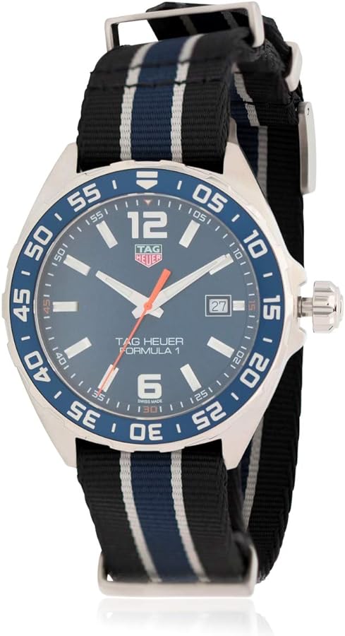 Buy Shop Tag Heuer Formula 1 Quartz Blue Dial Two Tone NATO Strap Watch for Men - WAZ1010.FC8197 USA Online
