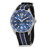 Buy Shop Tag Heuer Formula 1 Quartz Blue Dial Two Tone NATO Strap Watch for Men - WAZ1010.FC8197 USA Online
