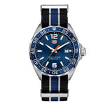 Buy Shop Tag Heuer Formula 1 Quartz Blue Dial Two Tone NATO Strap Watch for Men - WAZ1010.FC8197 USA Online
