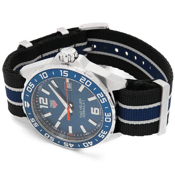 Buy Shop Tag Heuer Formula 1 Quartz Blue Dial Two Tone NATO Strap Watch for Men - WAZ1010.FC8197 USA Online