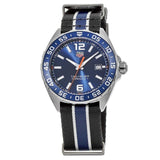 Buy Shop Tag Heuer Formula 1 Quartz Blue Dial Two Tone NATO Strap Watch for Men - WAZ1010.FC8197 USA Online