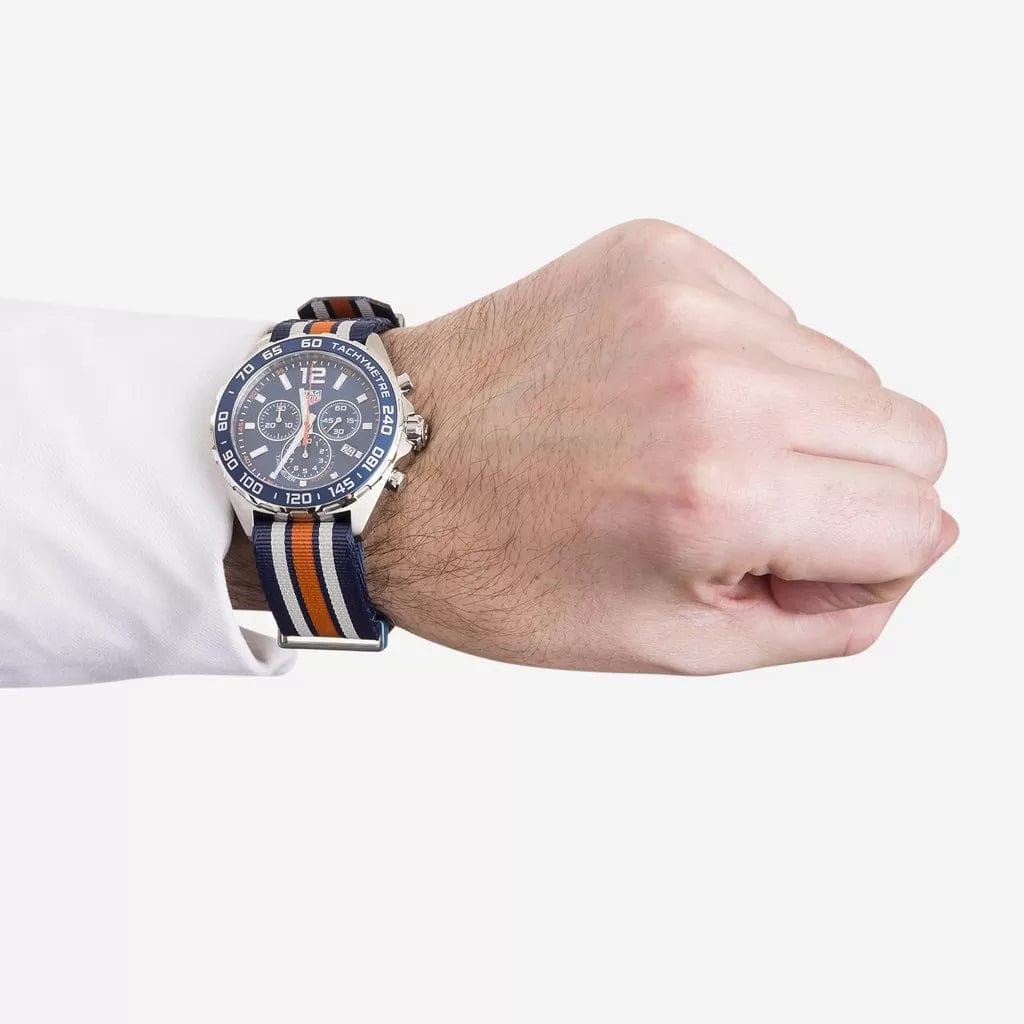Buy Shop Tag Heuer Formula 1 Quartz Chronograph Blue Dial Two Tone NATO Strap Watch for Men - CAZ1010.FC8196 USA Online