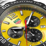 Buy Shop Tag Heuer Formula 1 Quartz Chronograph Yellow Dial Silver Steel Strap Watch for Men - CAZ101AM.BA0842 USA Online