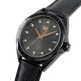 Buy Shop Tag Heuer Formula 1 Quartz Diamonds Black Dial Black Leather Strap Watch for Women - WBJ1317.FC8230 USA Online