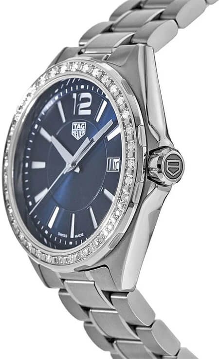 Buy Shop Tag Heuer Formula 1 Quartz Diamonds Blue Dial Silver Steel Strap Watch for Women - WBJ1316.BA0666 USA Online