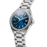 Buy Shop Tag Heuer Formula 1 Quartz Diamonds Blue Dial Silver Steel Strap Watch for Women - WBJ1316.BA0666 USA Online