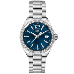 Buy Shop Tag Heuer Formula 1 Quartz Diamonds Blue Dial Silver Steel Strap Watch for Women - WBJ1316.BA0666 USA Online