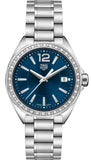 Buy Shop Tag Heuer Formula 1 Quartz Diamonds Blue Dial Silver Steel Strap Watch for Women - WBJ1316.BA0666 USA Online