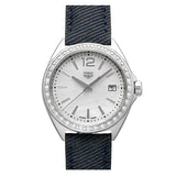 Buy Shop Tag Heuer Formula 1 Quartz Diamonds Mother of Pearl Dial Blue Leather Strap Watch for Women - WBJ131A.FC8251 USA Online