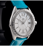 Buy Shop Tag Heuer Formula 1 Quartz Diamonds Mother of Pearl Dial Blue Leather Strap Watch for Women - WBJ131A.FC8256 USA Online