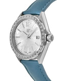 Buy Shop Tag Heuer Formula 1 Quartz Diamonds Mother of Pearl Dial Blue Leather Strap Watch for Women - WBJ131A.FC8256 USA Online
