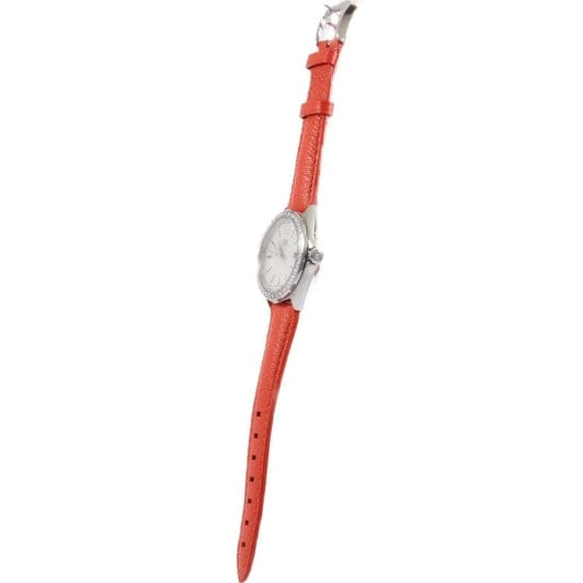 Buy Shop Tag Heuer Formula 1 Quartz Diamonds Mother of Pearl Dial Orange Leather Strap Watch for Women - WBJ131A.FC8250 USA Online