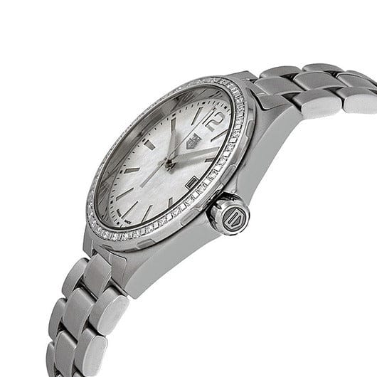 Buy Shop Tag Heuer Formula 1 Quartz Diamonds Mother of Pearl Dial Silver Steel Strap Watch for Women - WBJ131A.BA0666 USA Online