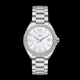 Buy Shop Tag Heuer Formula 1 Quartz Diamonds Mother of Pearl Dial Silver Steel Strap Watch for Women - WBJ131A.BA0666 USA Online