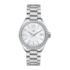 Buy Shop Tag Heuer Formula 1 Quartz Diamonds Mother of Pearl Dial Silver Steel Strap Watch for Women - WBJ131A.BA0666 USA Online