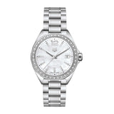 Buy Shop Tag Heuer Formula 1 Quartz Diamonds Mother of Pearl Dial Silver Steel Strap Watch for Women - WBJ131A.BA0666 USA Online