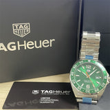 Buy Shop Tag Heuer Formula 1 Quartz Green Dial Silver Steel Strap Watch for Men - WAZ1017.BA0842 USA Online