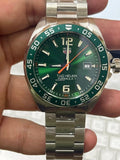 Buy Shop Tag Heuer Formula 1 Quartz Green Dial Silver Steel Strap Watch for Men - WAZ1017.BA0842 USA Online