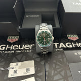 Buy Shop Tag Heuer Formula 1 Quartz Green Dial Silver Steel Strap Watch for Men - WAZ1017.BA0842 USA Online