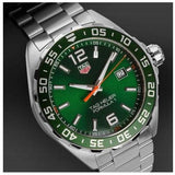 Buy Shop Tag Heuer Formula 1 Quartz Green Dial Silver Steel Strap Watch for Men - WAZ1017.BA0842 USA Online