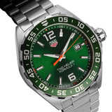 Buy Shop Tag Heuer Formula 1 Quartz Green Dial Silver Steel Strap Watch for Men - WAZ1017.BA0842 USA Online