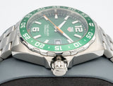 Tag Heuer Formula 1 Quartz Green Dial Silver Steel Strap Watch for Men - WAZ1017.BA0842