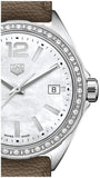 Buy Shop Tag Heuer Formula 1 Quartz Mother of Pearl Dial Brown Leather Strap Watch for Women - WBJ131A.FC8255 USA Online