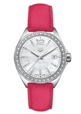 Buy Shop Tag Heuer Formula 1 Quartz Mother of Pearl Dial Pink Leather Strap Watch for Women - WBJ131A.FC8252 USA Online