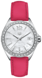 Buy Shop Tag Heuer Formula 1 Quartz Mother of Pearl Dial Pink Leather Strap Watch for Women - WBJ131A.FC8252 USA Online