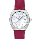 Buy Shop Tag Heuer Formula 1 Quartz Mother of Pearl Dial Red Leather Strap Watch for Women - WBJ131A.FC8253 USA Online