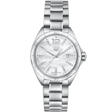 Buy Shop Tag Heuer Formula 1 Quartz Mother of Pearl White Dial Silver Steel Strap Watch for Women - WBJ1418.BA0664 USA Online