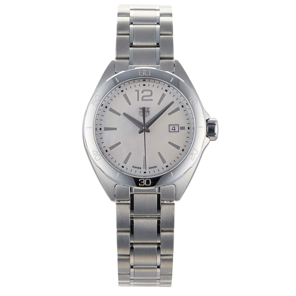 Buy Shop Tag Heuer Formula 1 Quartz Mother of Pearl White Dial Silver Steel Strap Watch for Women - WBJ1418.BA0664 USA Online